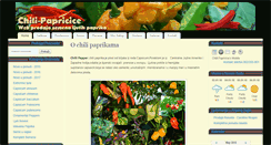 Desktop Screenshot of chili-papricice.com