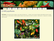 Tablet Screenshot of chili-papricice.com